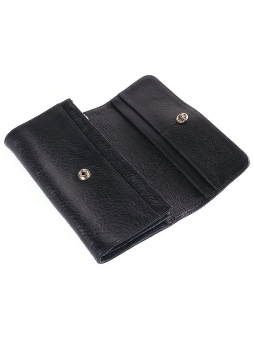 Chrome Hearts Judy Cross Ball Button Leather Wallet Black